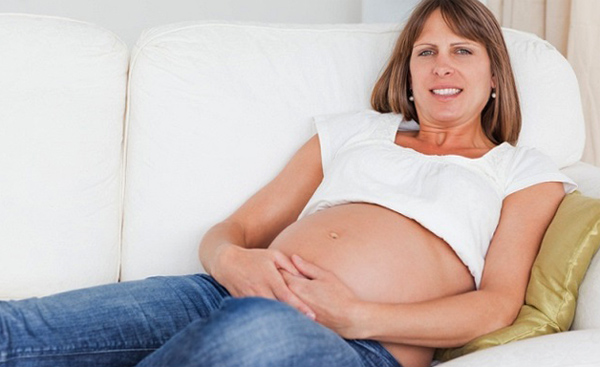 Беременная женщина в 40