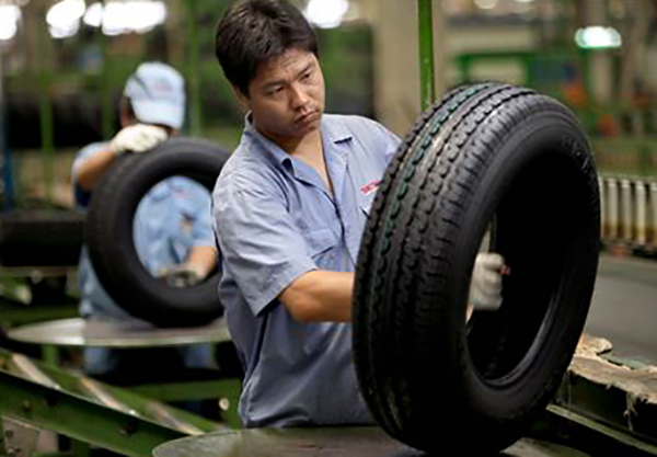 Производство шин в Китае