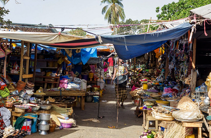 Рынок в Гамбии