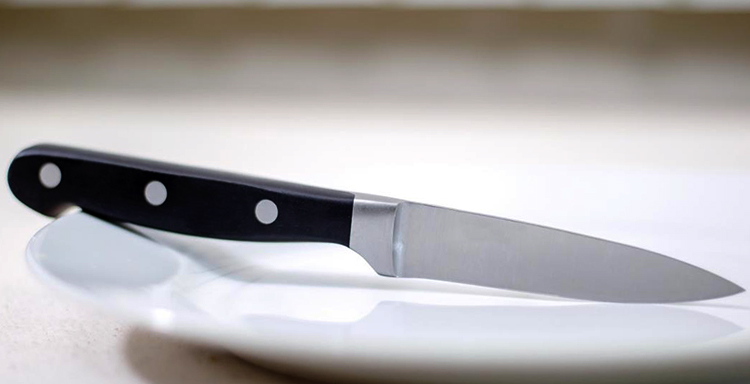 Кухонный нож из стали 154CM