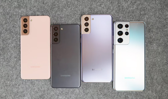 Samsung Galaxy S21 в разных цветах